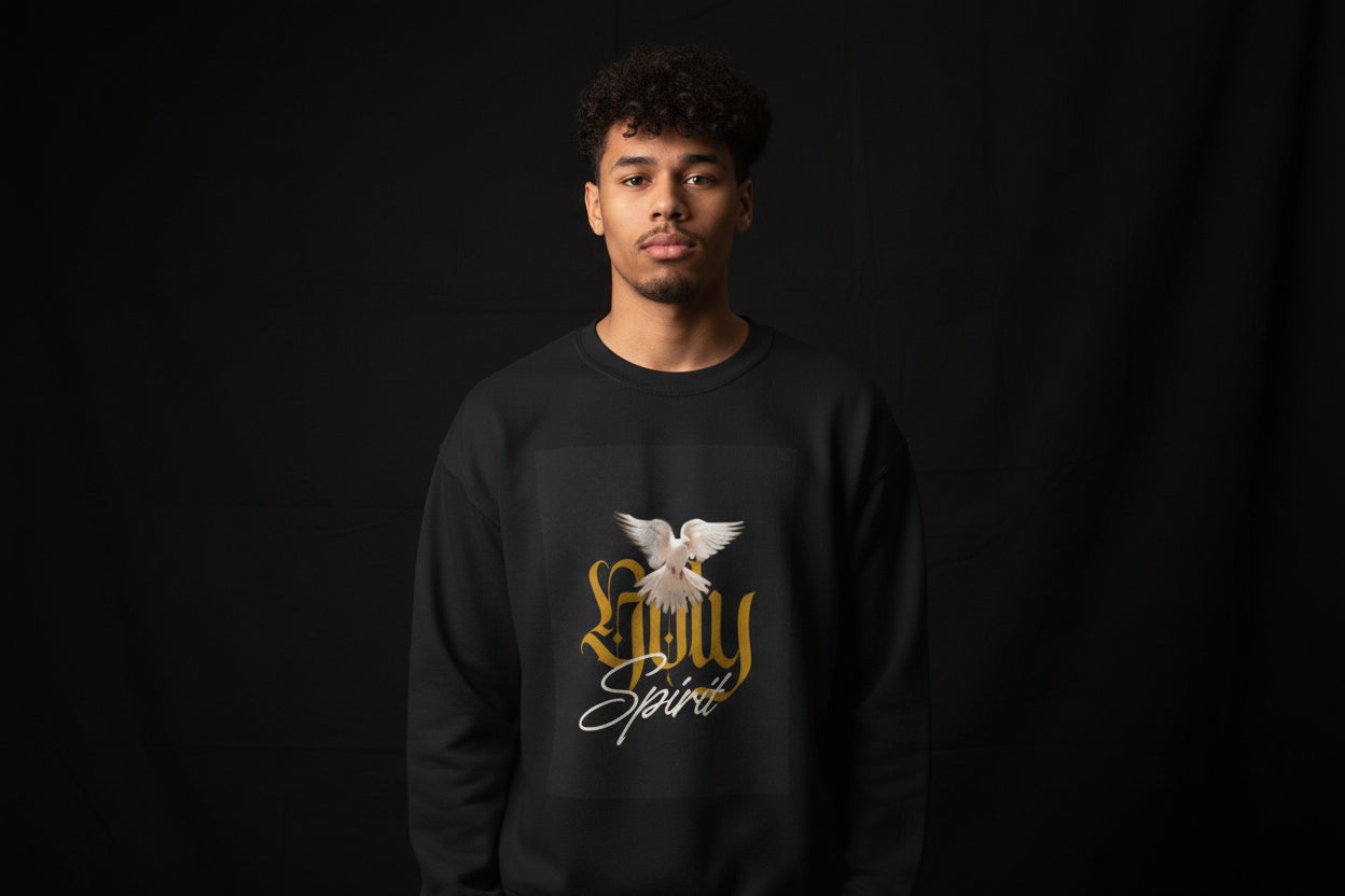 "Holy Spirit" Dove Graphic Crewneck Sweatshirt