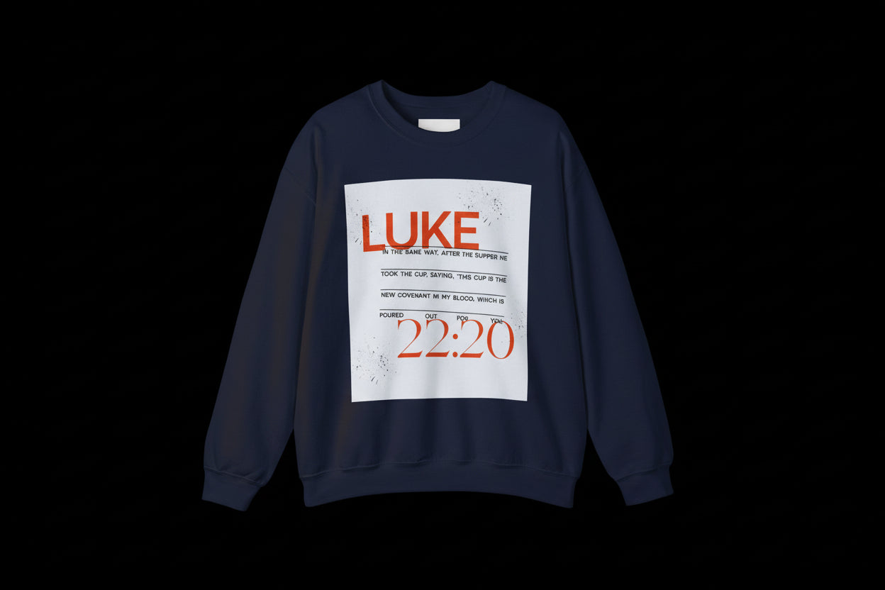 Luke 22:20 Sweatshirt — Christian Scripture Crewneck