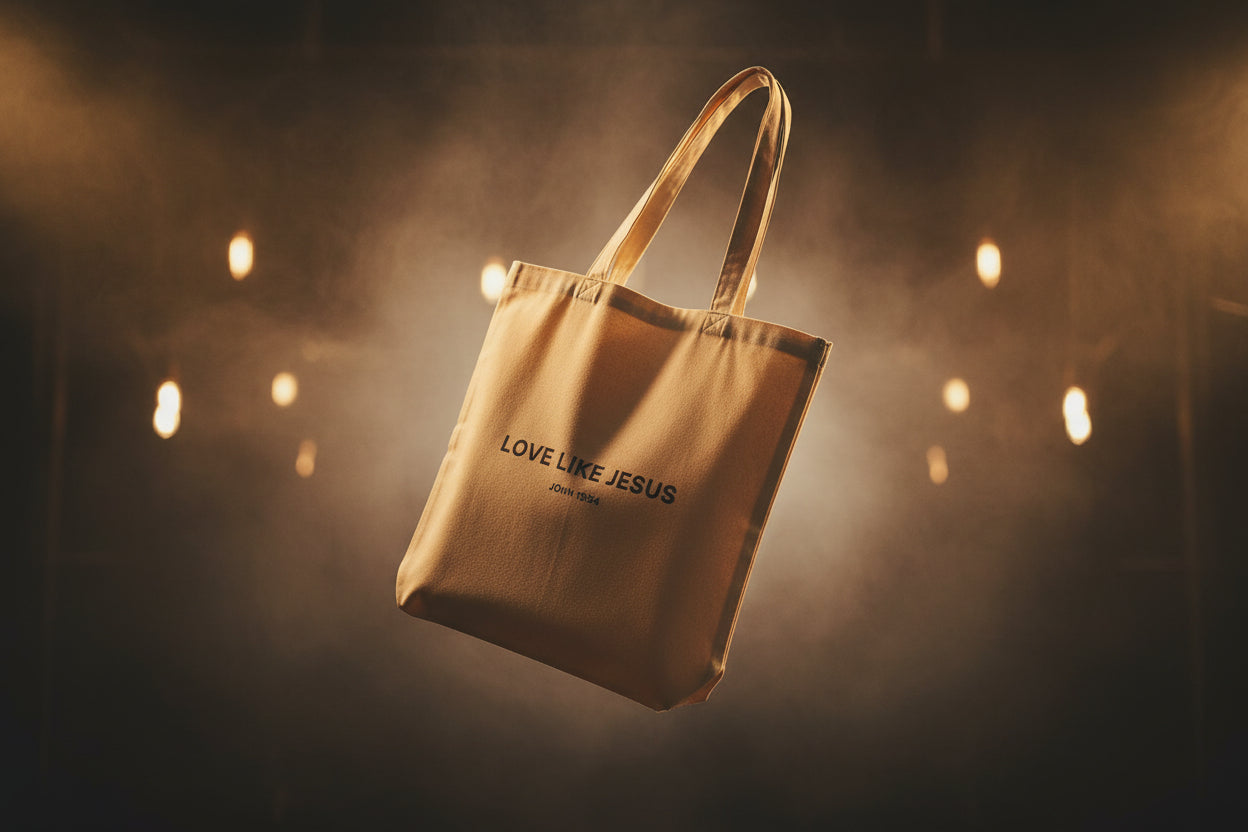 Love Like Jesus Cotton Canvas Tote Bag