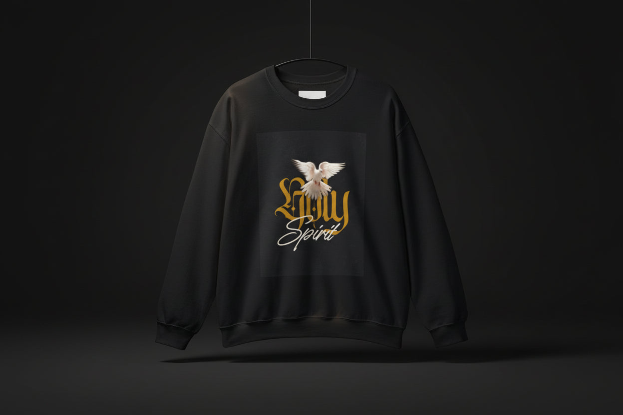 "Holy Spirit" Dove Graphic Crewneck Sweatshirt