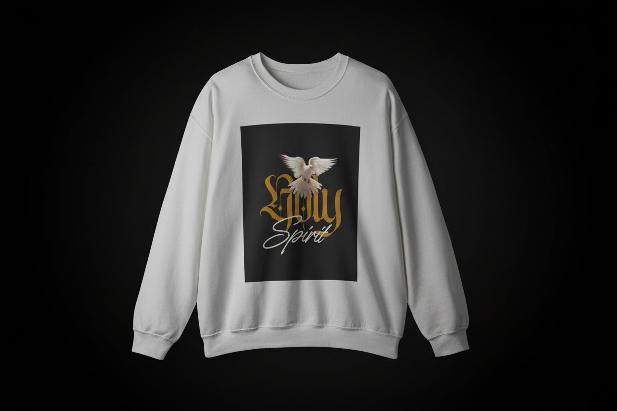 "Holy Spirit" Dove Graphic Crewneck Sweatshirt