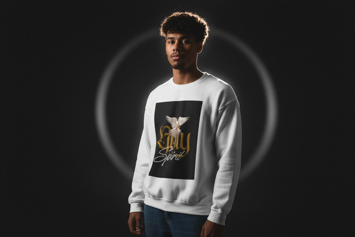 "Holy Spirit" Dove Graphic Crewneck Sweatshirt