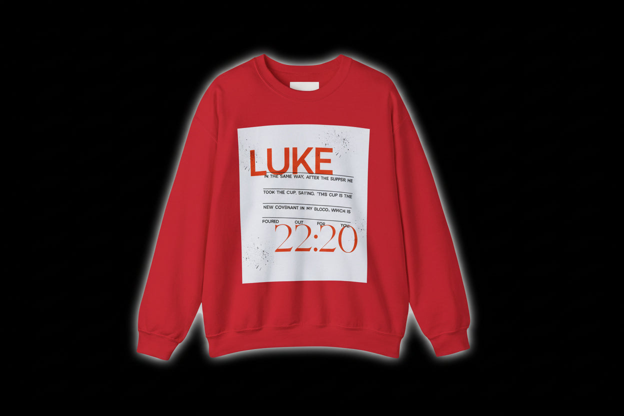 Luke 22:20 Sweatshirt — Christian Scripture Crewneck