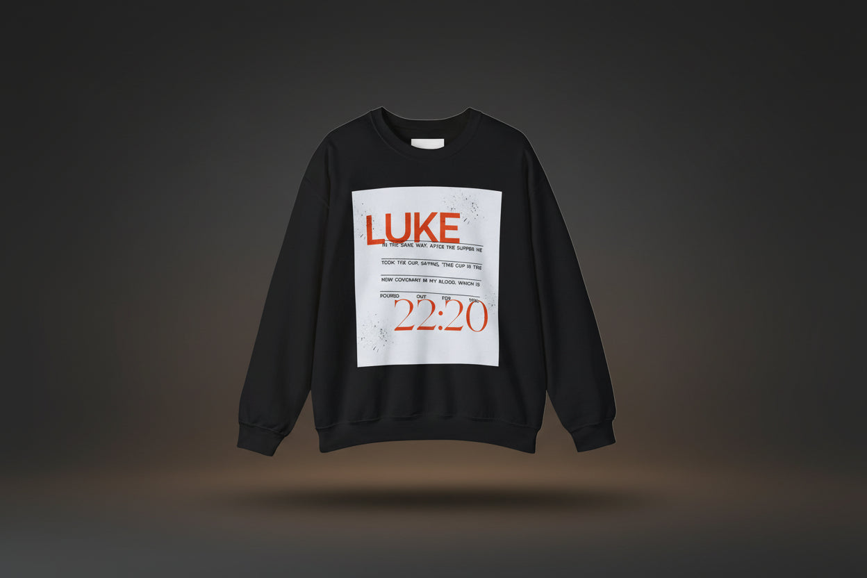 Luke 22:20 Sweatshirt — Christian Scripture Crewneck