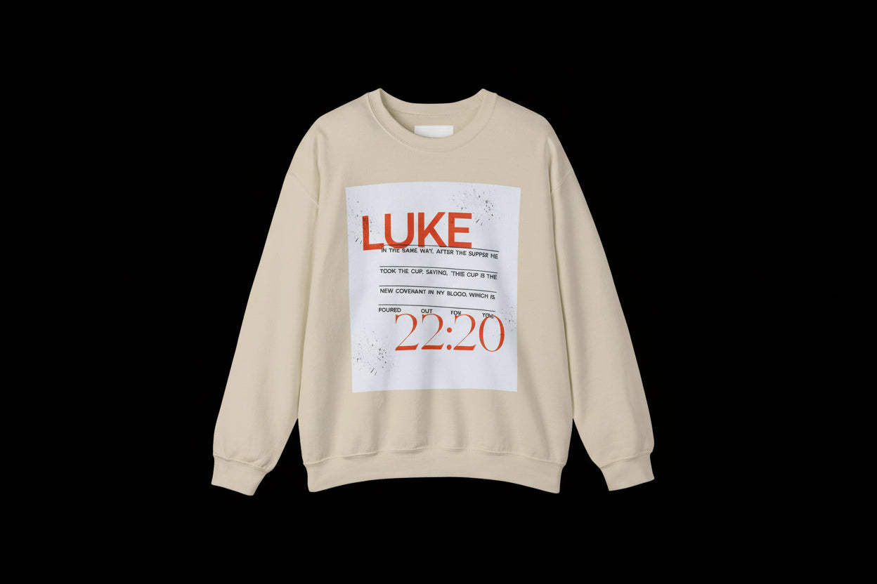 Luke 22:20 Sweatshirt — Christian Scripture Crewneck